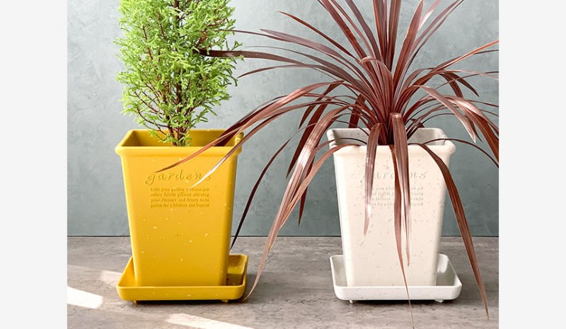 Sottovasi quadrati sostenibili